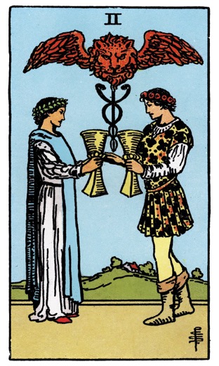 聖杯二 Two of Cups